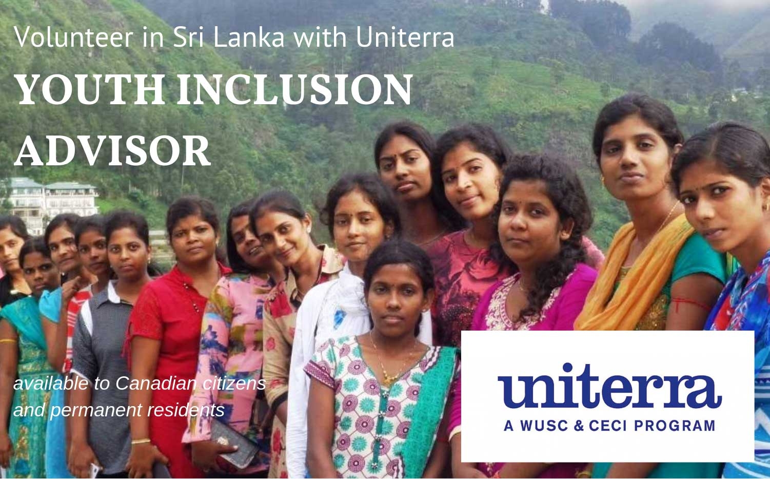 12-Month Youth Inclusion Advisor Placement in Sri Lanka