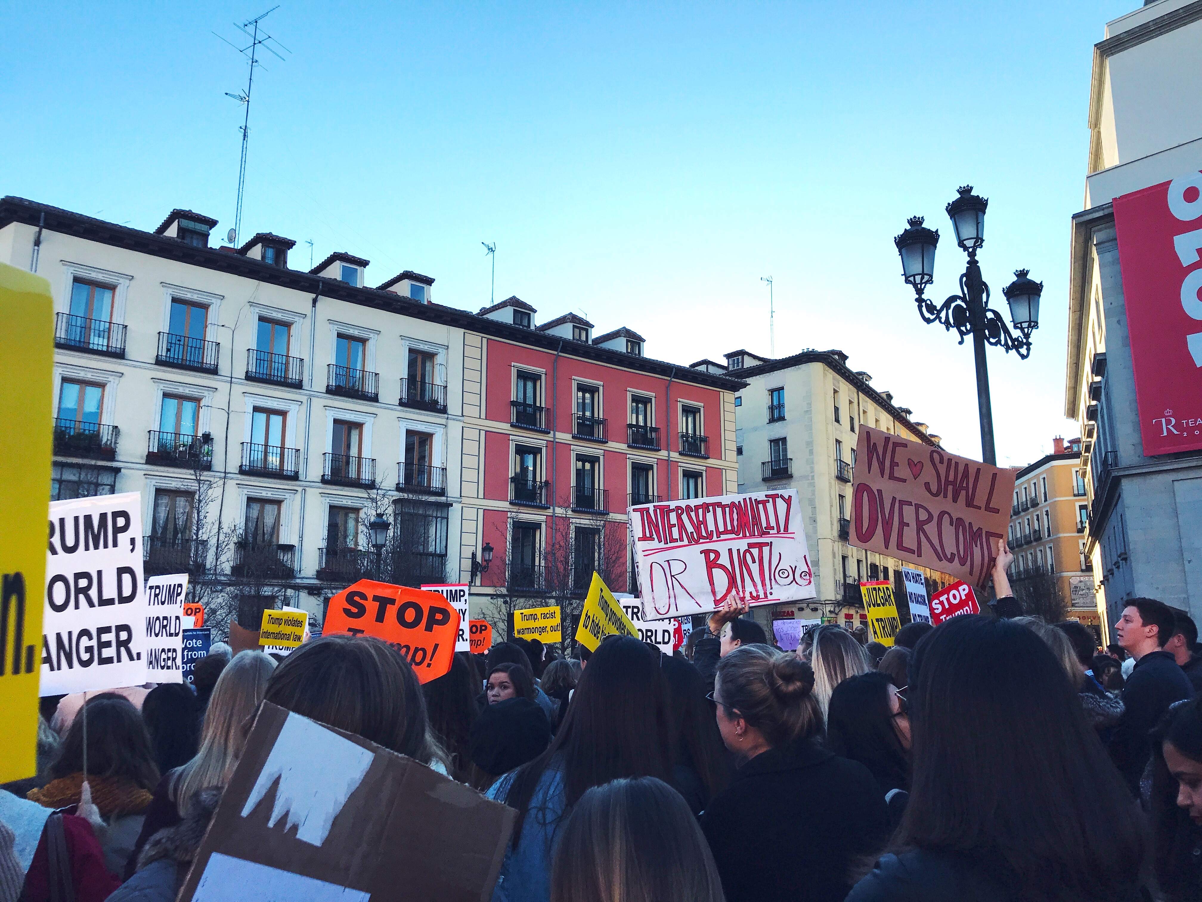 Marching in Madrid as an Au Pair