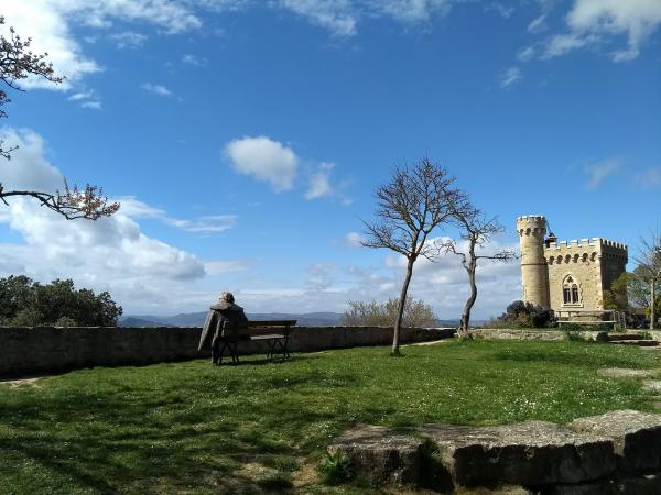 Gertrud enjoying the moment during one of our weekend outings in the South of France.