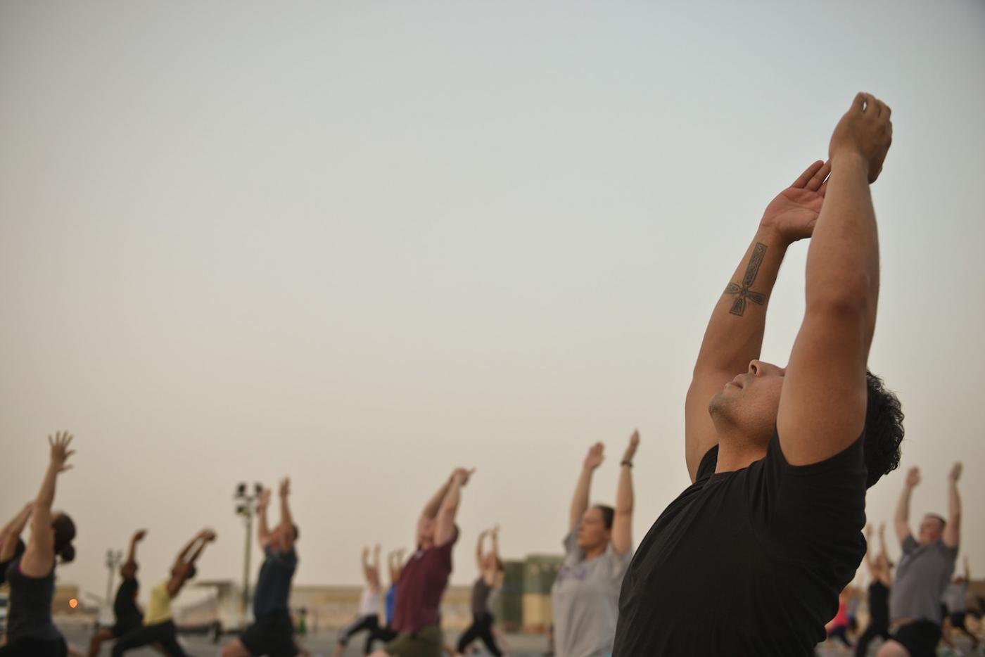 Taking a yoga class in a foreign language is a great way to improve your conversation skills.