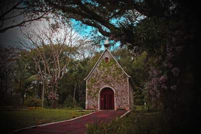 A beautiful German schoenstatt sitting along the outskirts of Santa Cruz do Sul, Brazil.