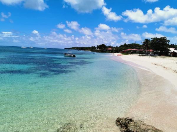 A beautiful, desolate beach in Marie-Galante.