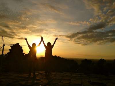 Sunrise over Angkor Wat.