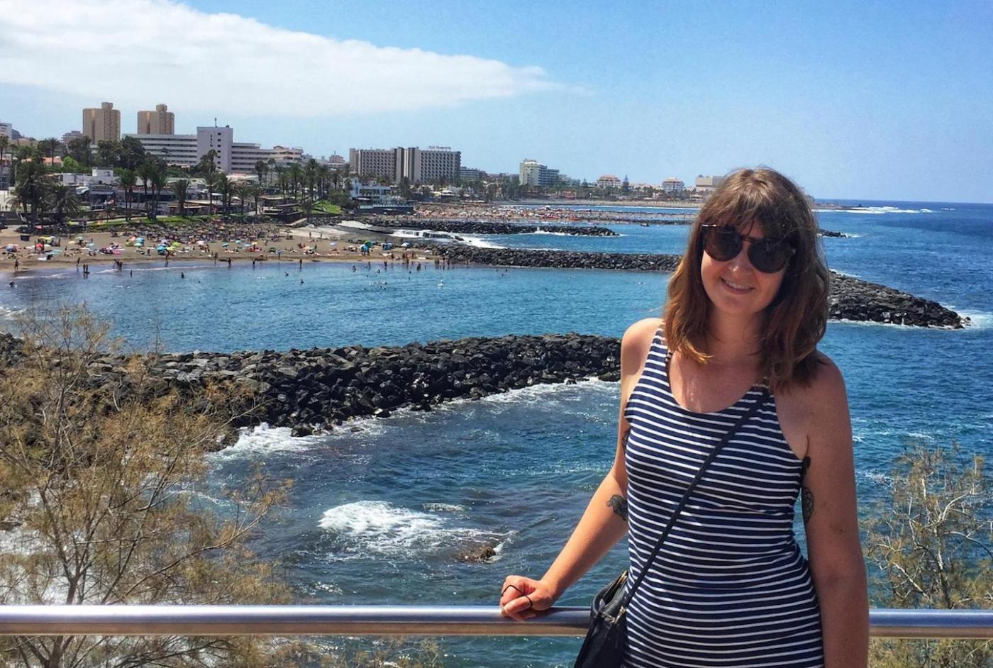 Andrea on the island of Tenerife in Spain.